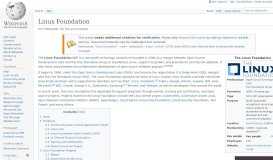 
							         Linux Foundation - Wikipedia								  
							    