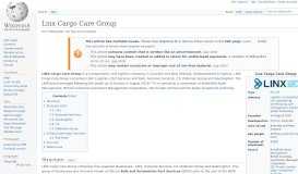 
							         Linx Cargo Care Group - Wikipedia								  
							    