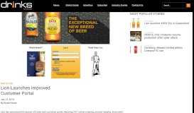 
							         Lion Launches Improved Customer Portal - Drinks Trade								  
							    