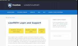 
							         LionPATH Support –								  
							    