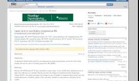 
							         Lipoic acid in secondary progressive MS - NCBI - NIH								  
							    