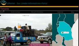 
							         LIPortal » Tansania - Das Länderinformationsportal								  
							    