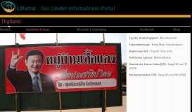 
							         LIPortal » Thailand » Geschichte & Staat - Das Länderinformationsportal								  
							    