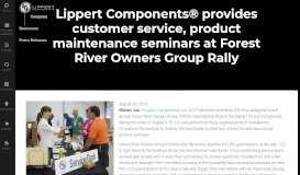 
							         Lippert Components® provides customer service, product ...								  
							    
