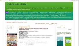
							         LIS Information Portal								  
							    