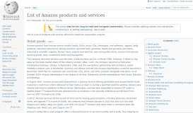 
							         List of Amazon products and services - Wikipedia								  
							    