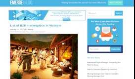 
							         List of B2B marketplace in Vietnam | B2B Vietnam Marketplaces								  
							    