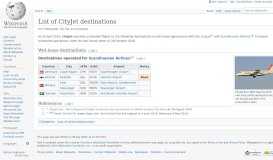
							         List of CityJet destinations - Wikipedia								  
							    