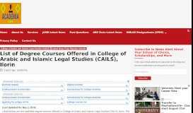 
							         List of Degree Courses Offered in College of Education, Akwanga ...								  
							    