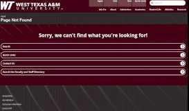 
							         List of Degree Programs by College and ... - West Texas A&M University								  
							    