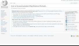 
							         List of downloadable PlayStation Portable games - Wikipedia								  
							    