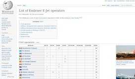 
							         List of Embraer E-Jet operators - Wikipedia								  
							    