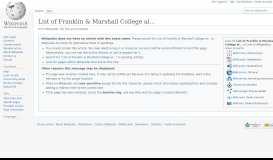 
							         List of Franklin & Marshall College alumni - Wikipedia								  
							    