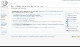
							         List of high schools in the Peoria Unified School District - Wikipedia								  
							    