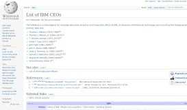 
							         List of IBM CEOs - Wikipedia								  
							    