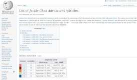 
							         List of Jackie Chan Adventures episodes - Wikipedia								  
							    