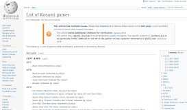 
							         List of Konami games - Wikipedia								  
							    