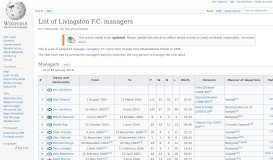 
							         List of Livingston F.C. managers - Wikipedia								  
							    
