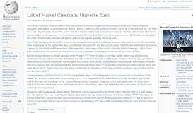 
							         List of Marvel Cinematic Universe films - Wikipedia								  
							    