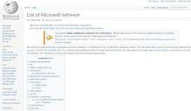 
							         List of Microsoft software - Wikipedia								  
							    