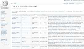 
							         List of National Labour MPs - Wikipedia								  
							    