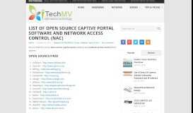 
							         List of open source captive portal software and network ... - hiTechMV								  
							    