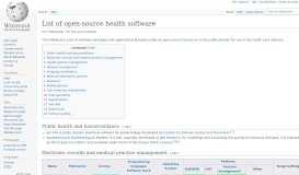 
							         List of open-source health software - Wikipedia								  
							    