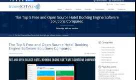 
							         List Of Open Source Hotel Booking Engine Software - travelOTAs.								  
							    