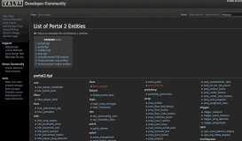 
							         List of Portal 2 Entities - Valve Developer Community								  
							    