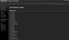 
							         List of Portal 2 Levels - Valve Developer Community								  
							    