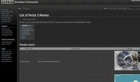 
							         List of Portal 2 Movies - Valve Developer Community								  
							    