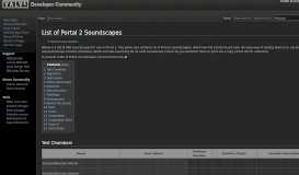 
							         List of Portal 2 Soundscapes - Valve Developer Community								  
							    