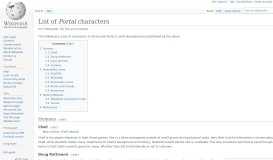 
							         List of Portal characters - Wikipedia								  
							    