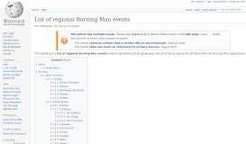 
							         List of regional Burning Man events - Wikipedia								  
							    