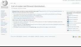 
							         List of router and firewall distributions - Wikipedia								  
							    