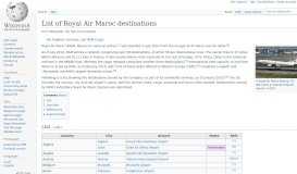 
							         List of Royal Air Maroc destinations - Wikipedia								  
							    