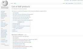 
							         List of SAP products - Wikipedia								  
							    