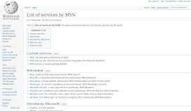 
							         List of services by MSN - Wikipedia								  
							    