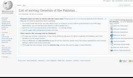 
							         List of serving Generals of the Pakistan Army - Wikipedia								  
							    