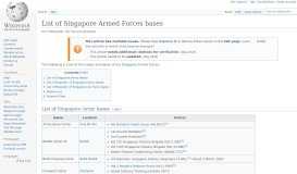 
							         List of Singapore Armed Forces bases - Wikipedia								  
							    