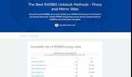 
							         List of Still Working RARBG Proxy - 2019 Updated - Xtorrent								  
							    