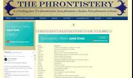 
							         List of unusual words beginning with C - The Phrontistery								  
							    