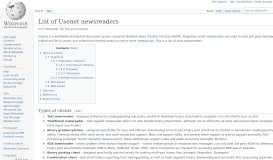 
							         List of Usenet newsreaders - Wikipedia								  
							    