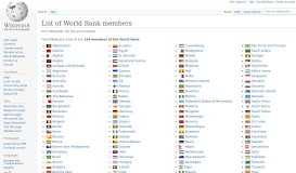 
							         List of World Bank members - Wikipedia								  
							    