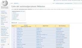 
							         Liste der meistaufgerufenen Websites – Wikipedia								  
							    