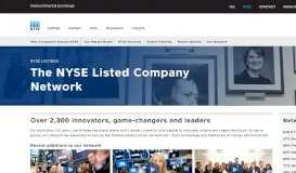 
							         Listed Companies | NYSE Listed Companies Network								  
							    