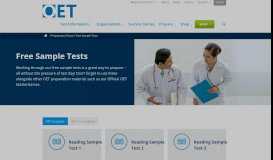 
							         Listening Sample Test 1 | OET - Occupational English Test								  
							    
