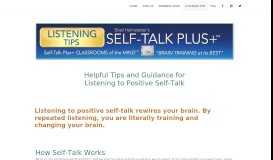 
							         Listening Tips – Self-Talk Plus Classrooms of the Mind								  
							    