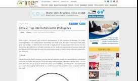 
							         Listicle: Top Job Portals in the Philippines | Philippine Primer								  
							    