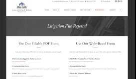 
							         Litigation File Referral – Luna, Levering & Holmes								  
							    